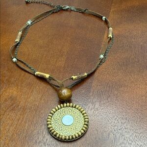 Bohemian Gold and Brown necklace